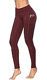 FengbayHigh Waist Yoga Pants, Pocket Yoga Pants Tummy Control Workout Running 4 Way Stretch Yoga Leggings