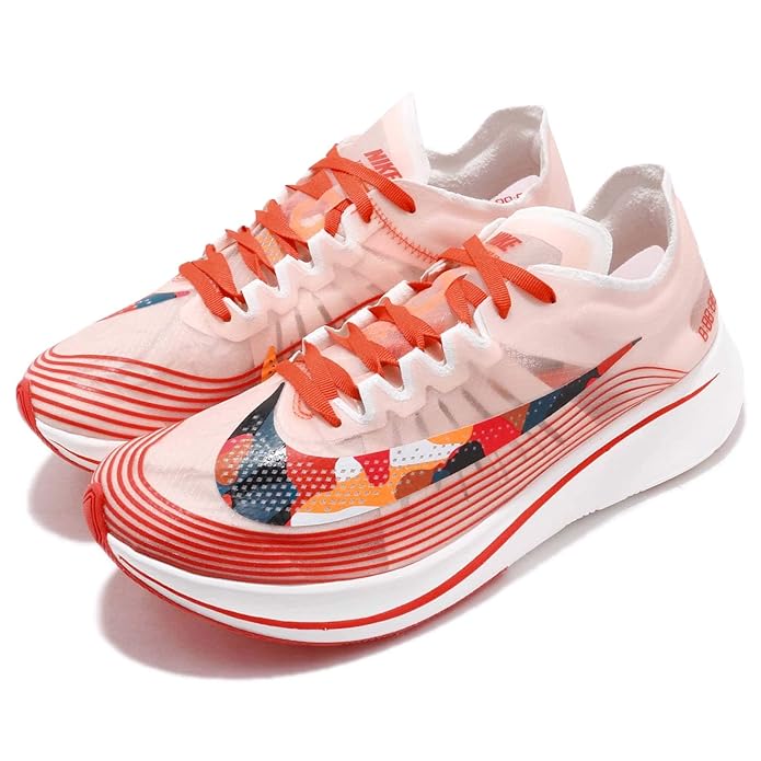 nike zoom fly camo swoosh orange