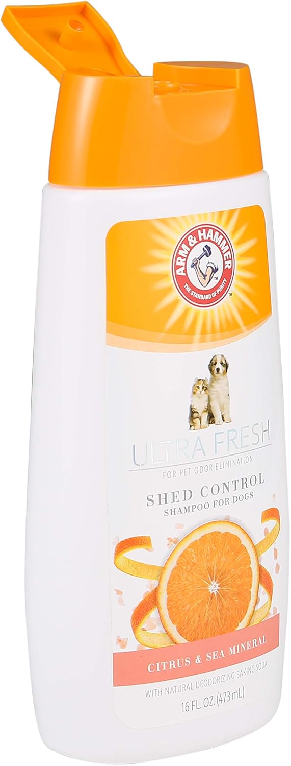 Arm & Hammer Ultra Fresh Shed Control Shampoo with Omega Fatty Acids & Protein, 16 Ounces