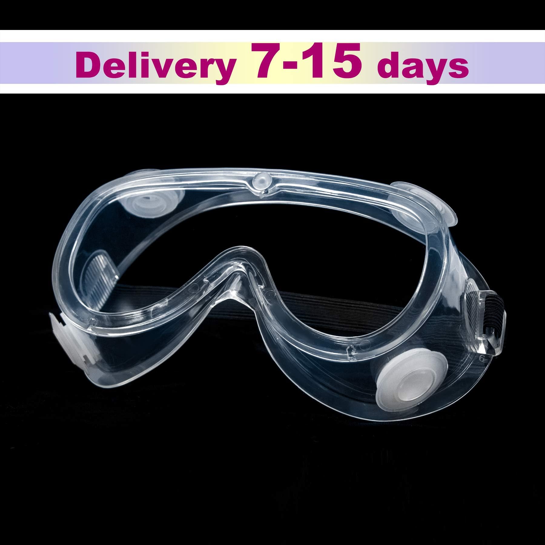 Safety Goggles Anti Fog Glasses - Protective Eyewear Liquid Splash Shield Safety Goggles Over Glasses Eye Protection for Lab, Chemical, Work, Outdoor (4 Vents)
