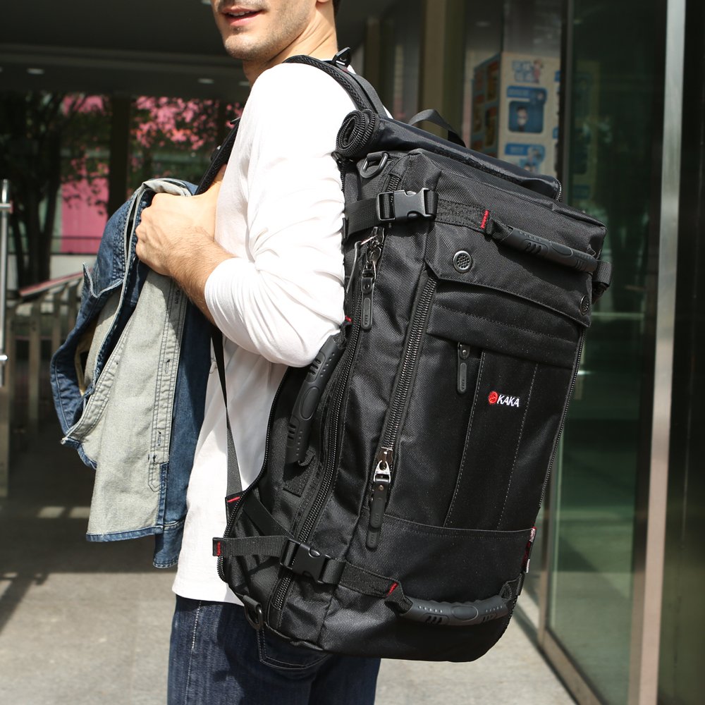 KAKA Classic Laptop Backpack for 17 Inch Laptops Black