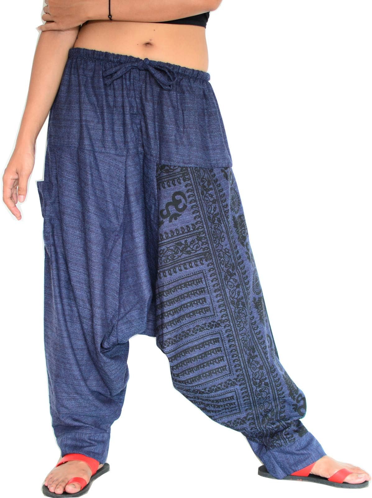 Siamrose Harem Pants for Men and Women, Baggy Pants, Aladdin Pants, Yoga Pants, One Size