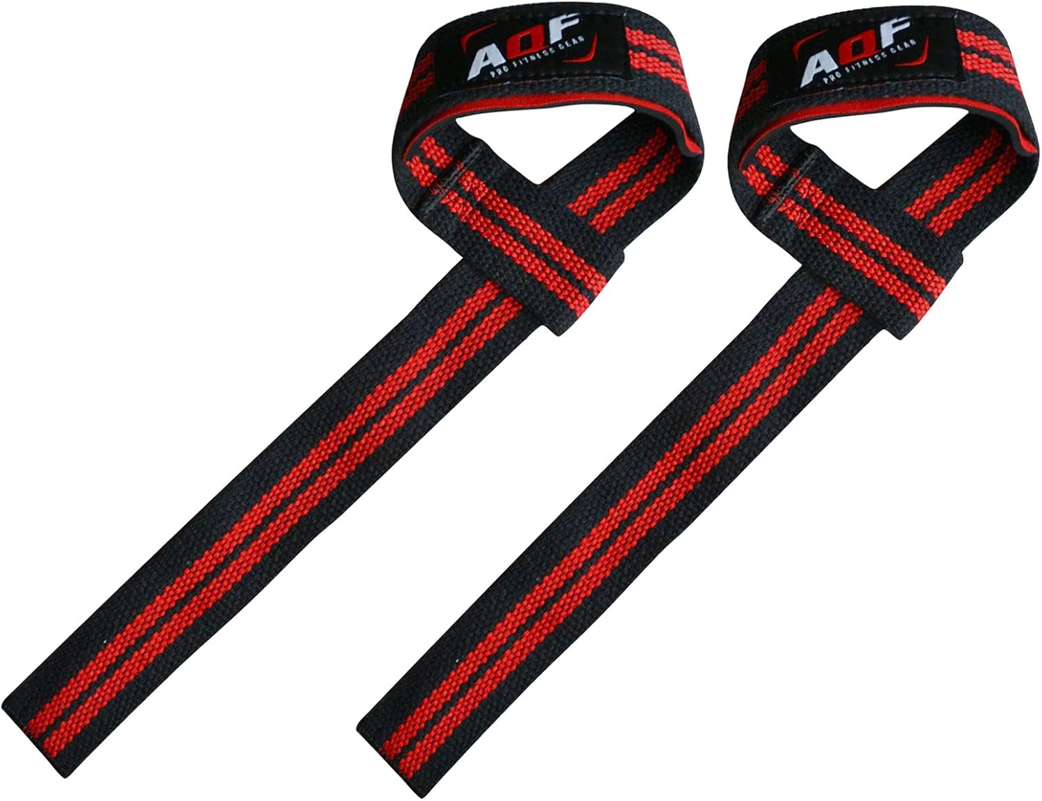 AQF Weight Lifting Straps, 100% Cotton Gym Wrist Straps, 60CM Heavy Duty Lifting Straps with 5MM Neoprene Padding - Image 3