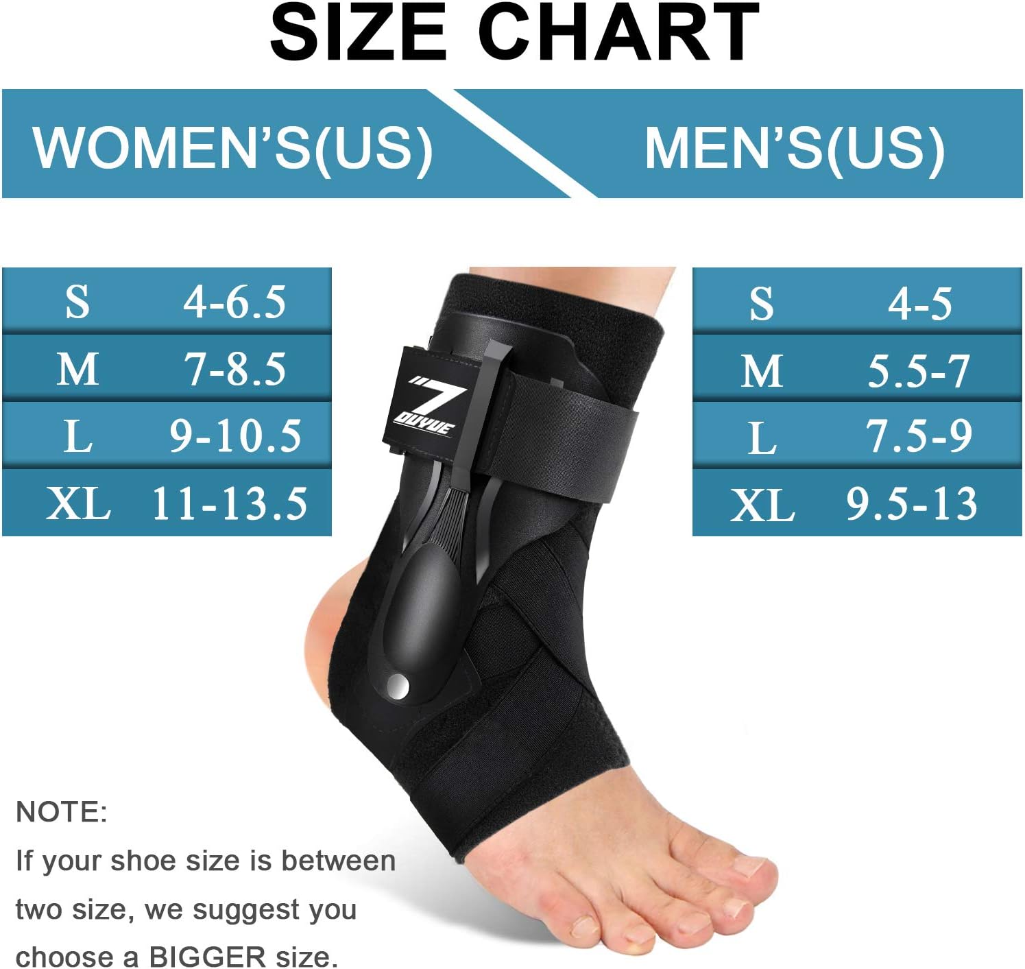 Ankle Support, Ankle Brace for Men & Women, Ankle Support Brace for Ankle Sprains, Sprained Ankle, Ankle Braces, Volleyball, Basketball, Ankle Supports for Women -L: Health & Personal Care