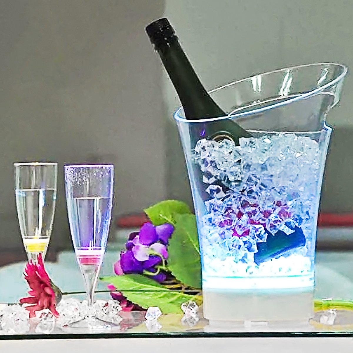 Acrylic Clear Ice Rock Diamond Crystals Rocks Fake Ice Cubes for Decoration Vase Fillers Table Scatter Party Favor Wedding Arts Crafts, Yellow Acrylic Ice cubes 150 PCS by Domestar