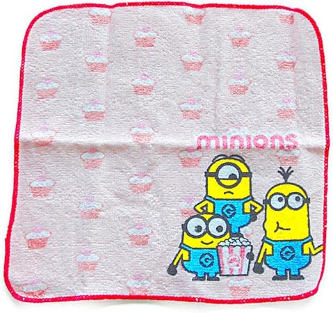 Amazon Co Jp ミニオンズ ギフトミニタオル ピンクカップケーキ ミニオンズタオル ミニタオル ハンカチ プチギフト おもちゃ