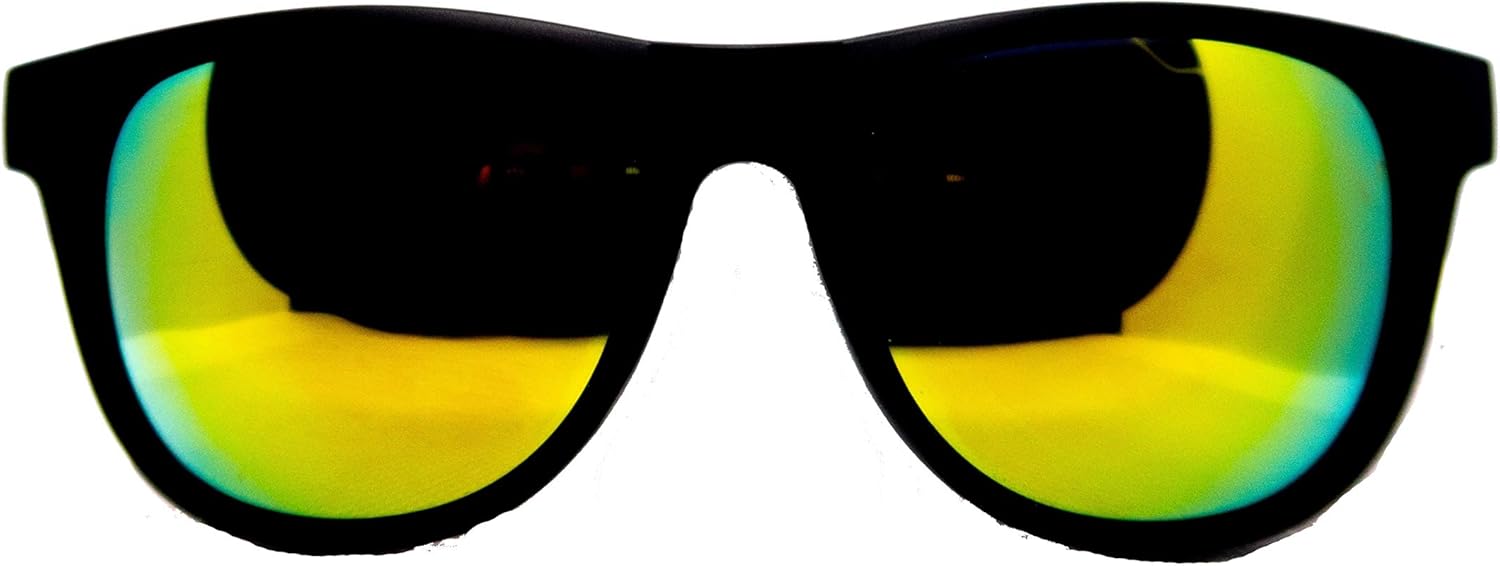 Blade Shades Hockey Stick Sunglasses - Original - 100% UV Protection, Fun Sunglasses for Players and Fans (Red/Black Frame, Red Mirror Lens): Clothing