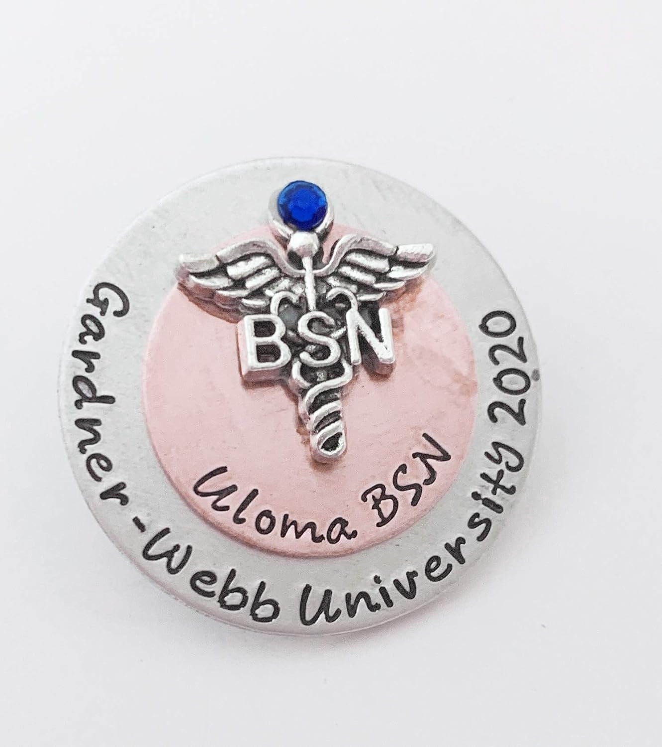 BSN Registered Nurse Pin, Pinning Ceremony, Custom Stacked