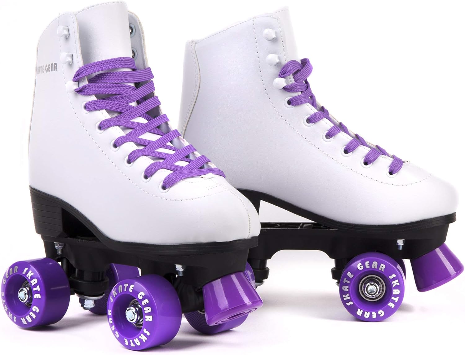cal 7 soft boot roller skate retro fashion high top design in faux leather for indoor & outdoor