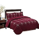 Amazon.com: Serenta Quilted Satin 4 Piece Bedspread Set