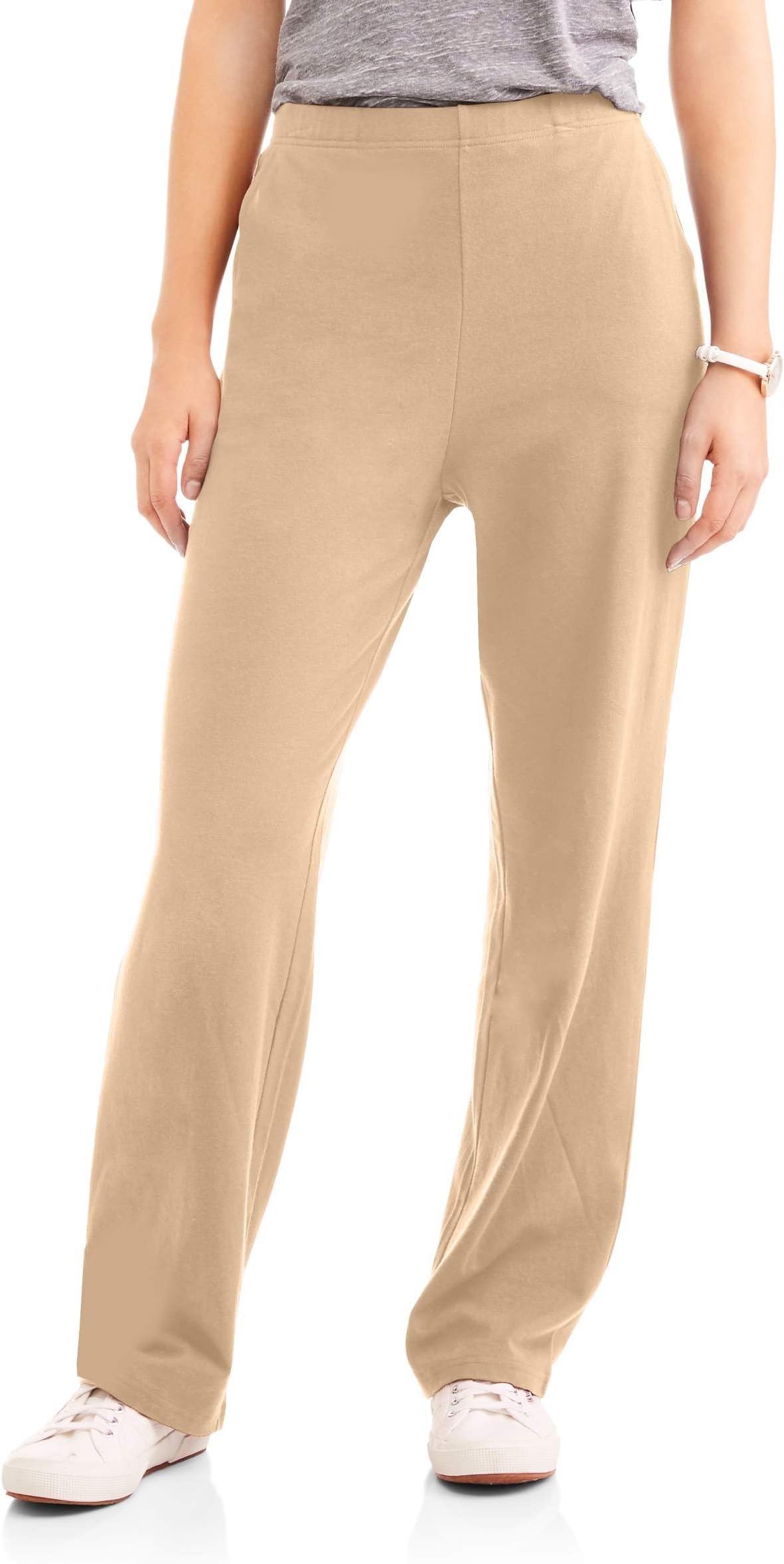 White Stag Women's Knit Pull-On Pants Available In Regular and Petite (Petite Large, Urban Khaki)