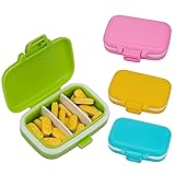 AIEX Pill Organizer Pill Box AM PM Pill Case