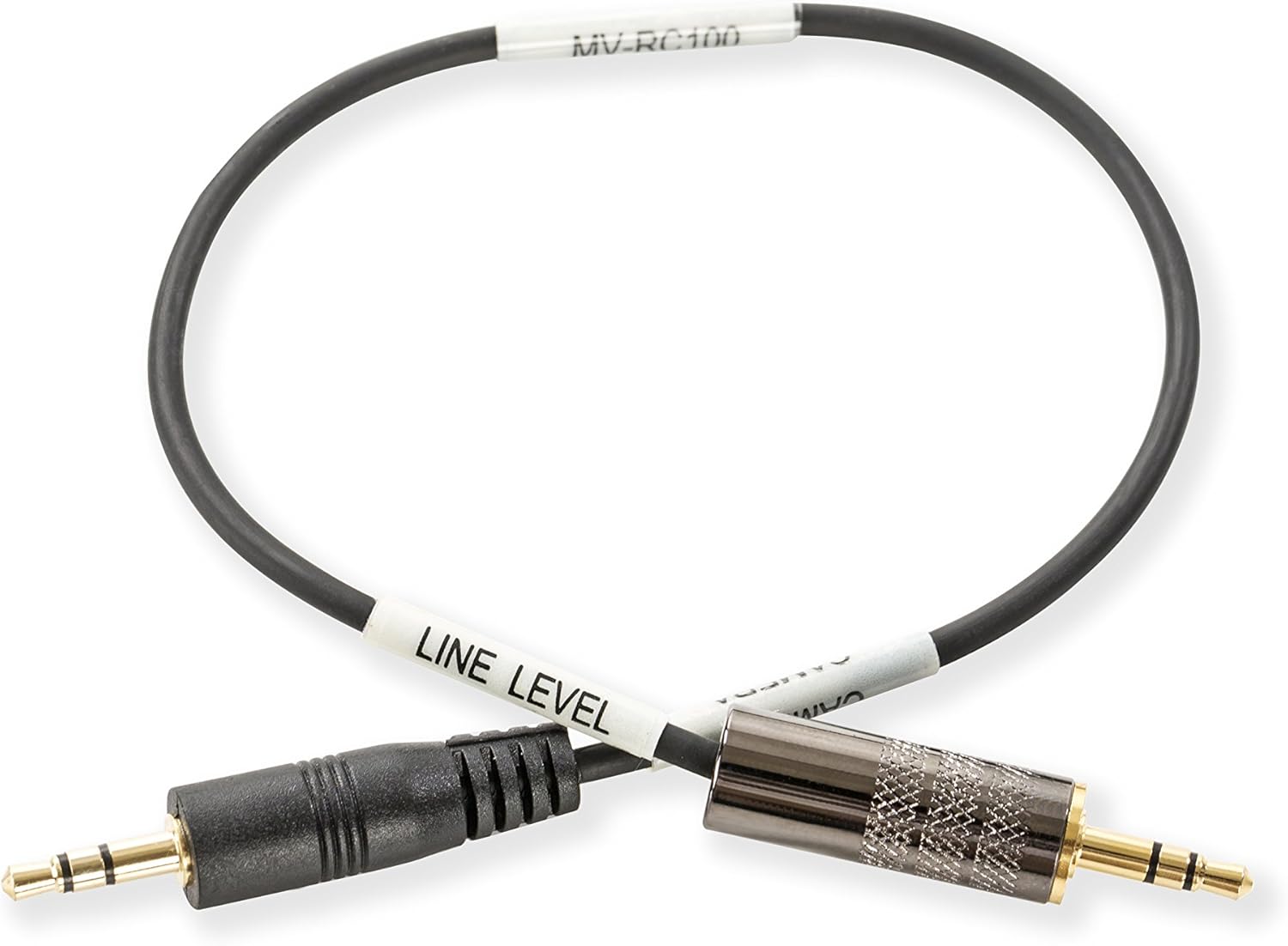 Movo MVRC100 3.5mm Male Linein to Male Microphone Attenuator Cable