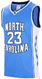 RAAVIN #23 North Carolina Mens Basketball Jersey Retro Jersey Blue S-3XL