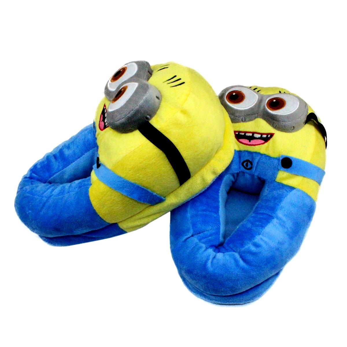 carry trip unisex minion despicable me blue cotton slippers