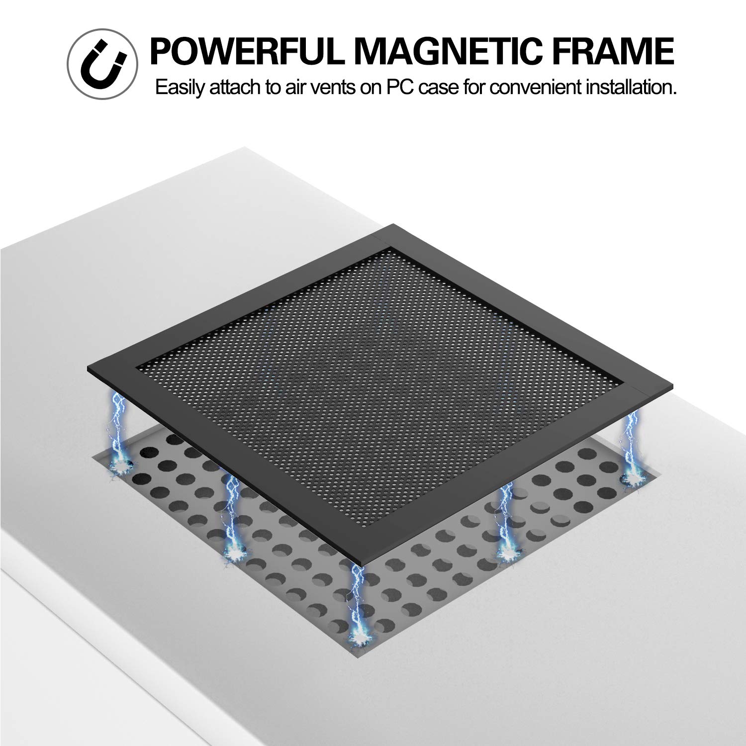 Moko 120240mm Dust Filter For Computer Cooler Fan Magnetic Frame