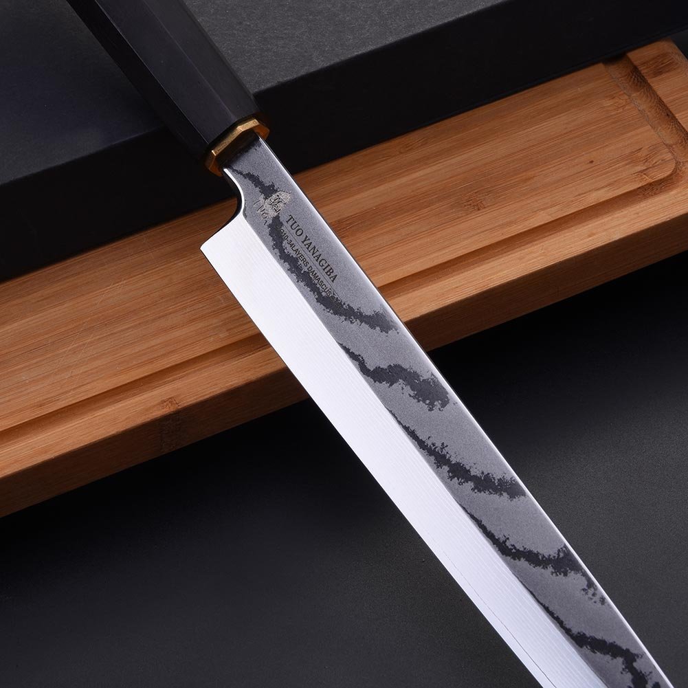 TUO Cutlery Yanagiba Damascus Sushi Sashimi Knife 8.25" Yanagi Raw