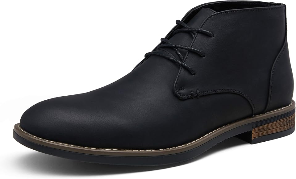 mens black dress boots amazon