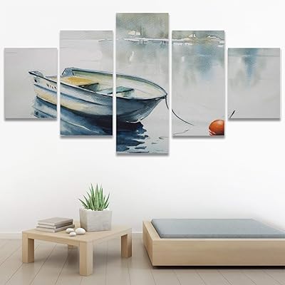 SIGNWIN 5 Panel Canvas Wall Art Modern Art...