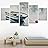 SIGNWIN 5 Panel Canvas Wall Art Modern Art Boat Expressive Multicolor Nautical Photography Transportation for Home Decorations Ready to Hang - 60"x32"