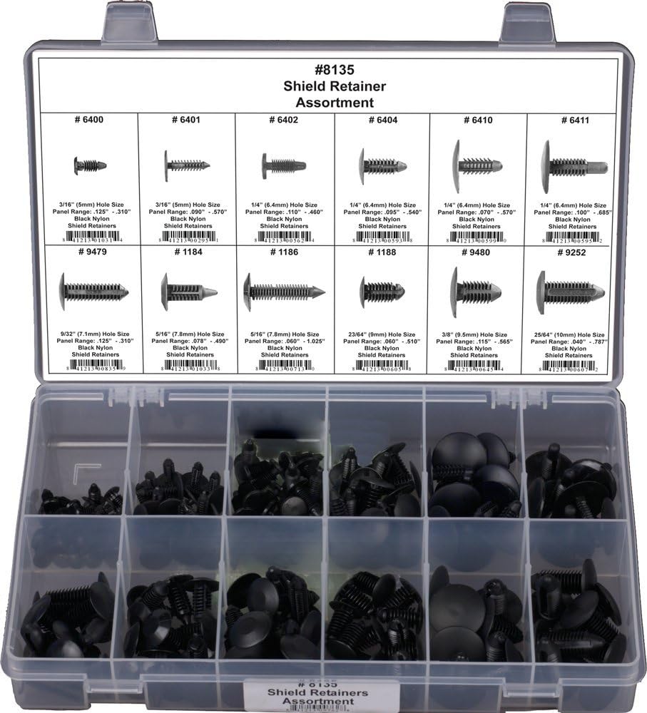 8135 Universal Shield Retainer Assortment