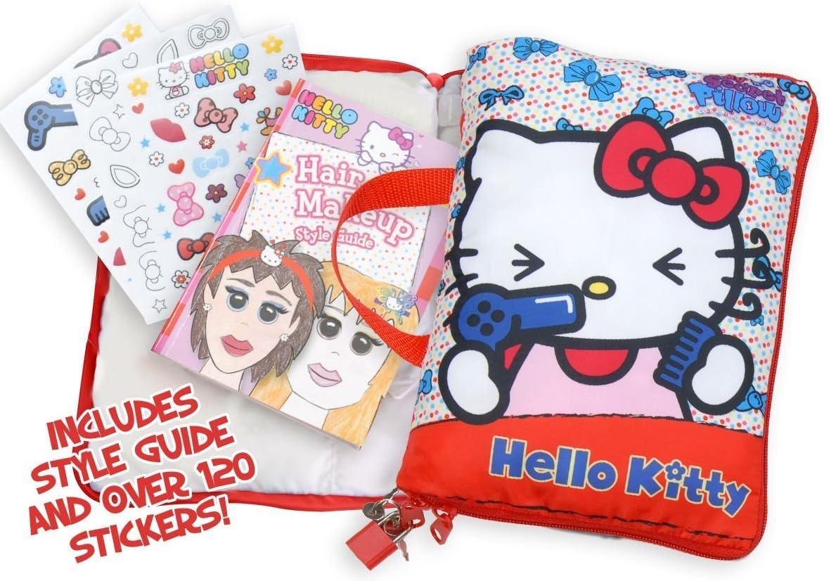 Amazon Com Hello Kitty Mini Secret Hair Make Up Designer Pillow