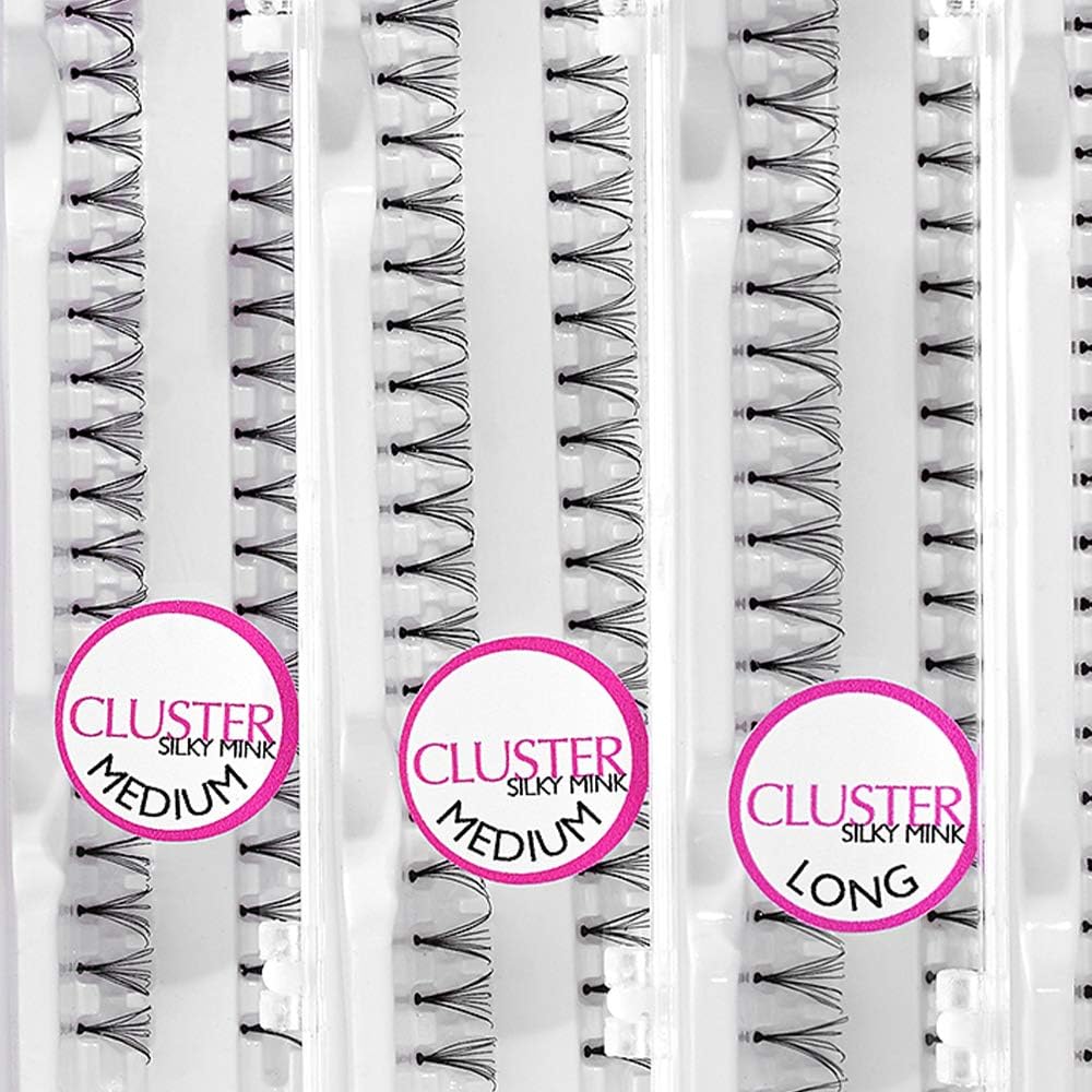 Lash FX Silky Mink Cluster Medium False Eyelash (Black, Individual) - Image 5