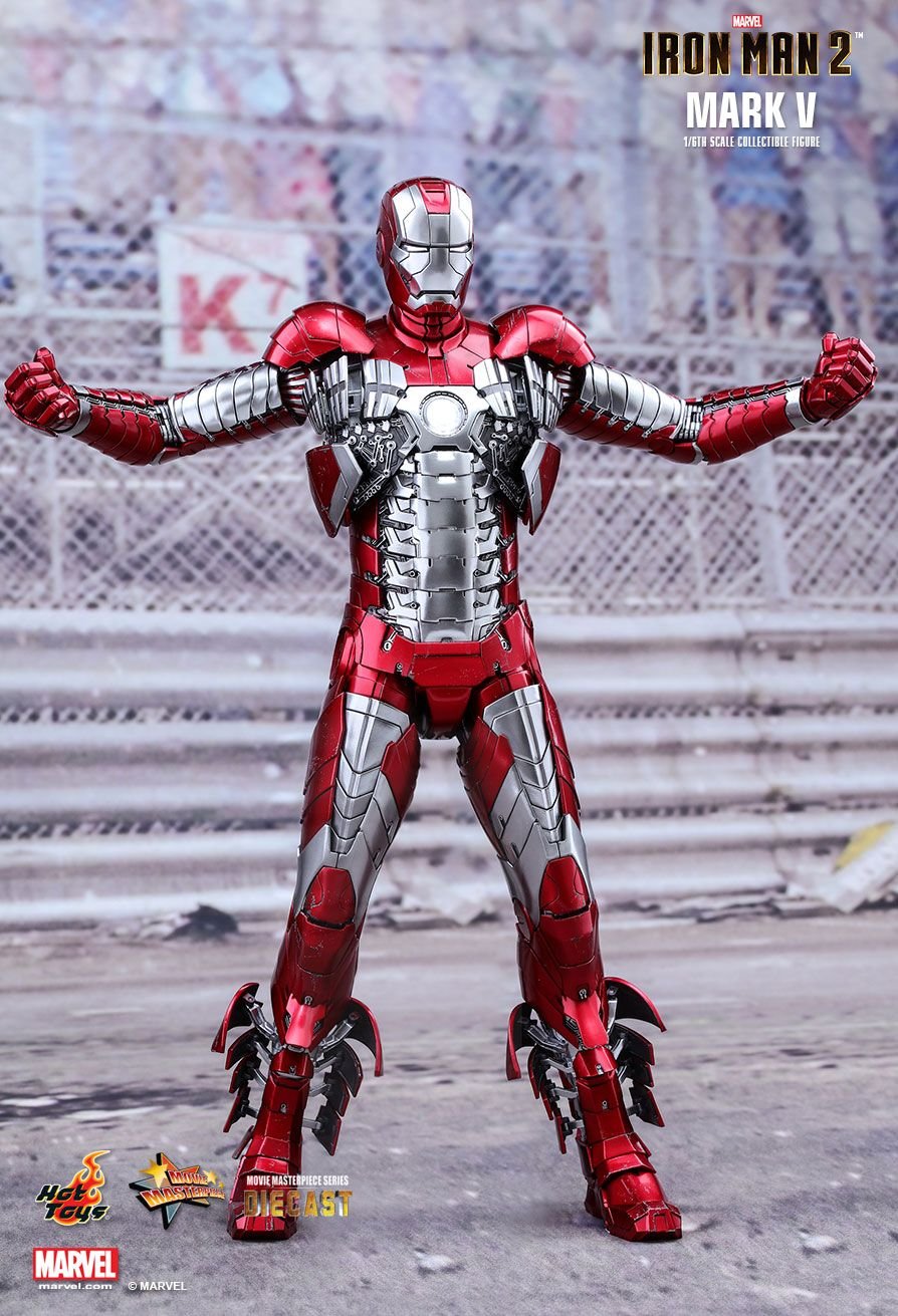 Hot Toys Movie Masterpiece - Iron Man 2 - Mark V (5) Diecast