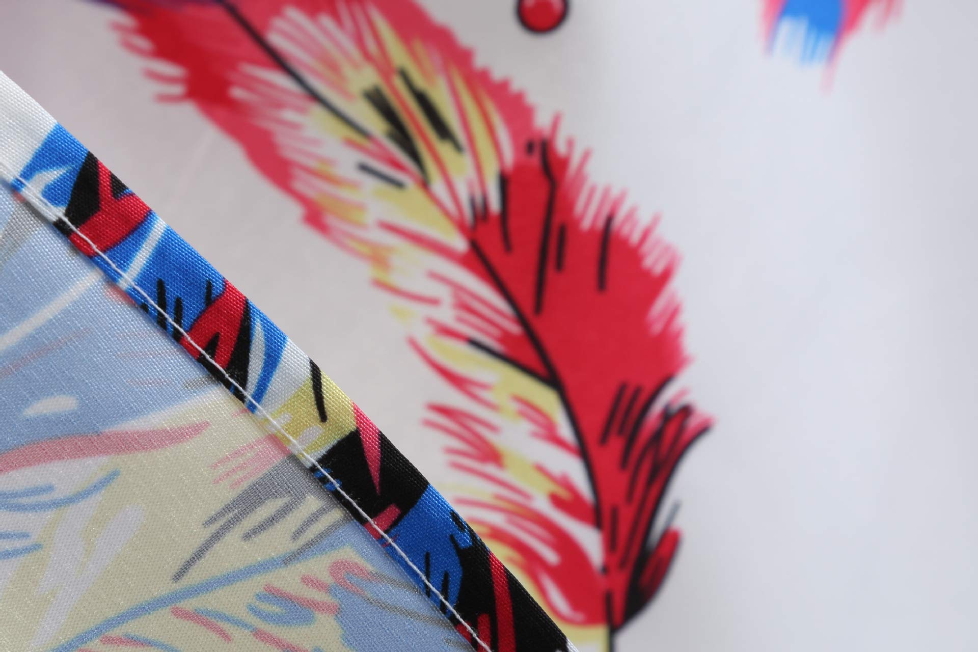 Salimdy Women\'s Summer Sexy Backless Sleeveless Halter Neck Dress Swing Cocktail Dresses Feather Medium