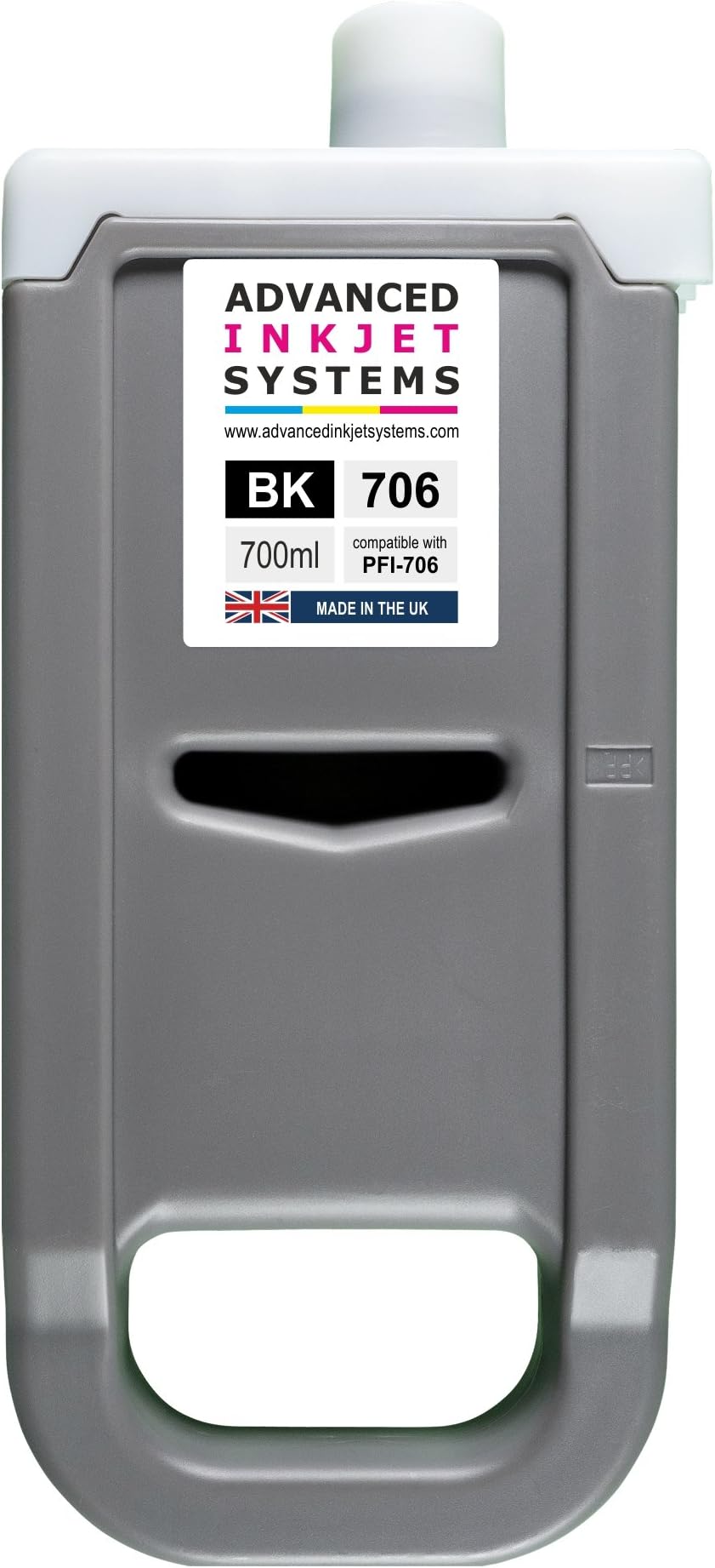 Compatible Canon PFI-706BK PFI 706 BK Black Ink Cartridge 700ml (6681B001AA) For Canon IPF8300 IPF8300S IPF8400 IPF9400 IPF9400S printers.