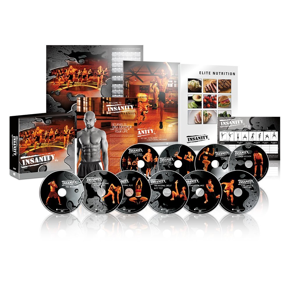 ZONEV Insanity Exercise Shaun T DVD,60 Day 30 Minutes Workouts Fitnes Program, Exercise Fitness Discs