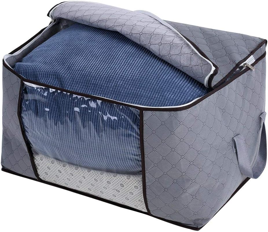 EBTOOLS Under Bed Storage Bag Bamboo Carbon Fibre Storage