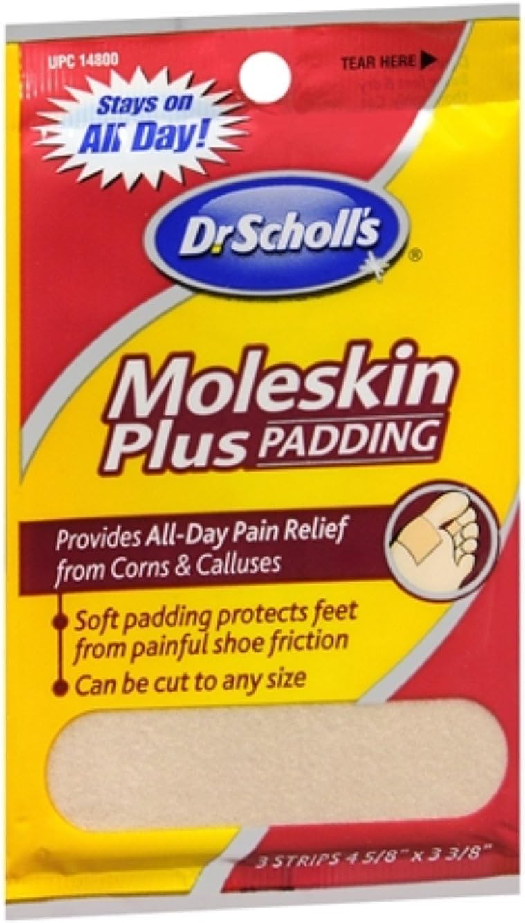 Dr. Scholl's Moleskin Plus 3 Each (Pack of 7) Health