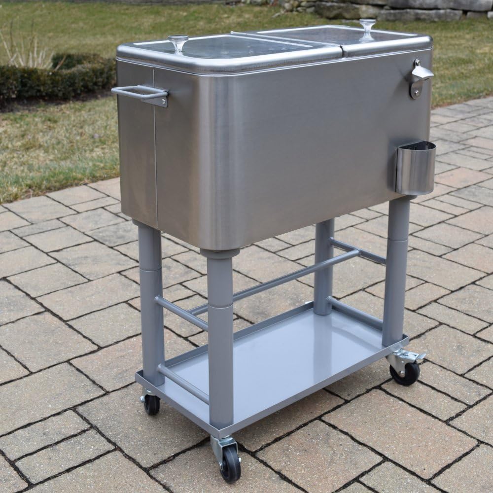 120 quart stainless steel party cooler