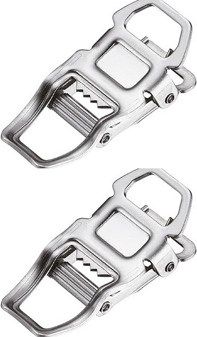 2x Cierre Hebillas para Correas de Calapies Rastreles Acero ...