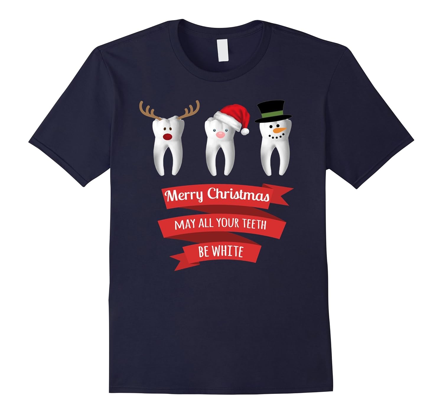 Dentist Funny Christmas Thanksgiving T Shirt-Rose