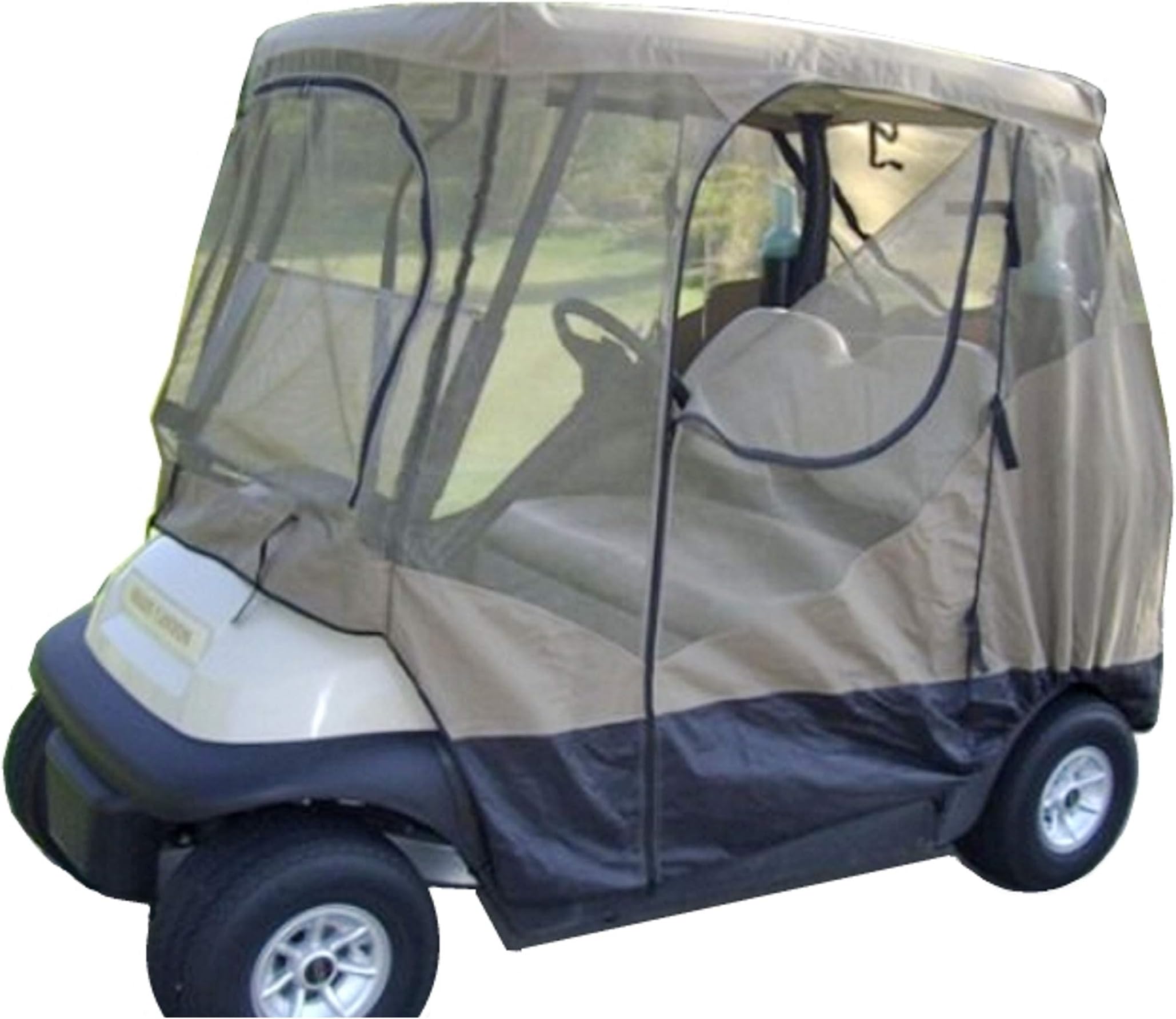 Formosa Covers Golf Cart Mosquito Netting Driving Enclosure 2 Seater