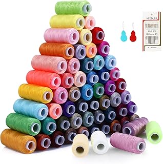 Nähgarn SOLEDI Set Mit 60 Verschiedenen Farben und 16 Nadeln, Hochwertiger Nähgarn aus Polyester, Nähzeug-Set