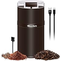 GARDOM Cordless Coffee Grinder Electric: Portable Quiet Battery Operated Small Coffee Bean Spice Grinder USB…