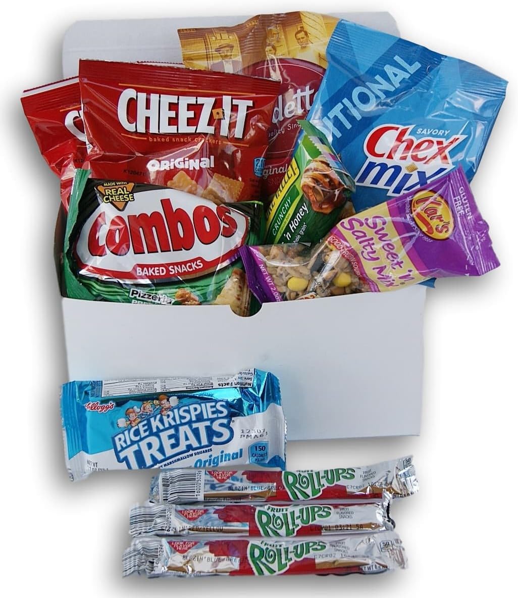 Munchy Junkie (Small) Care Package Gift (12 Count) For College Students, Military, Or Any Loved One!