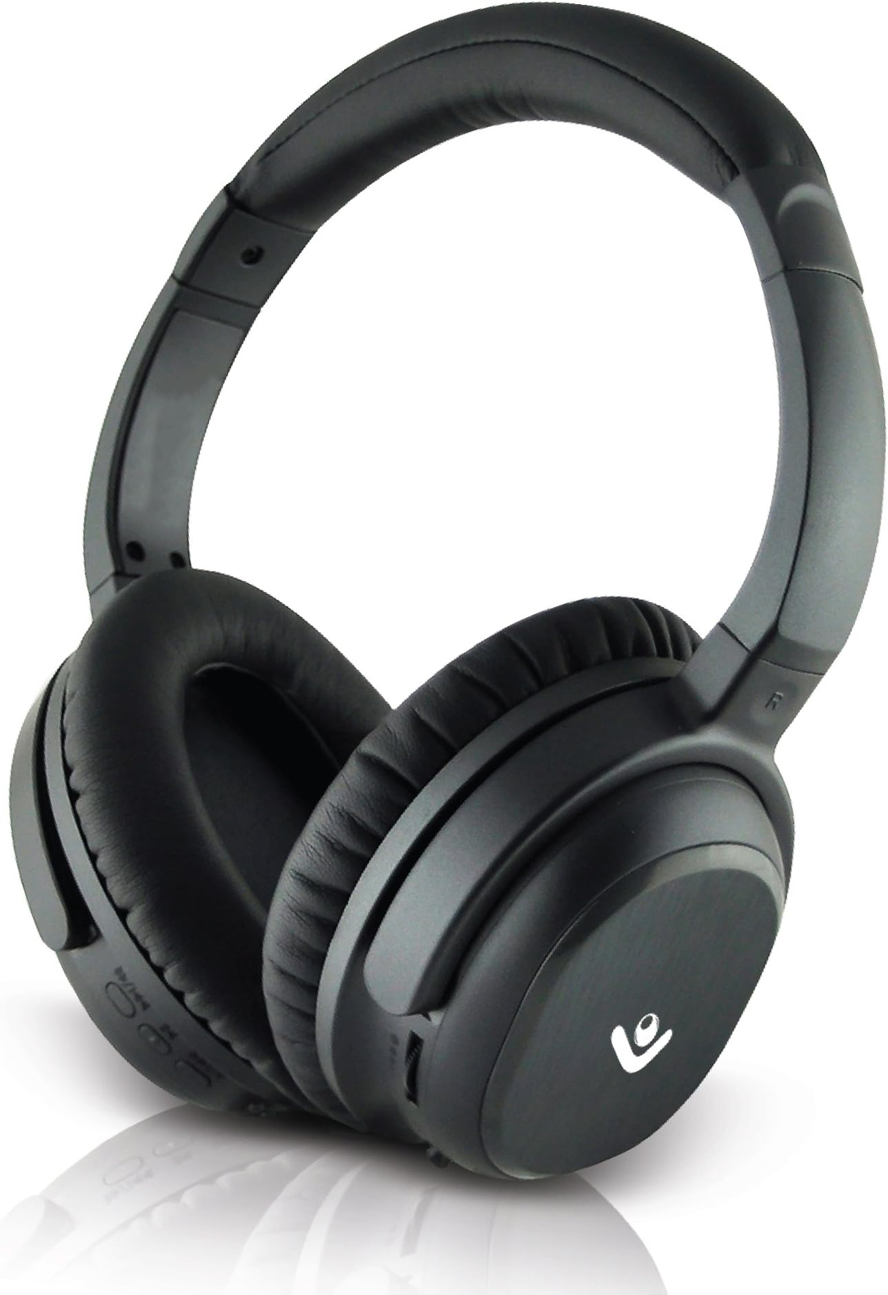Envent Moksha ET-BTHDN730 Active Noise Cancellation Wireless Bluetooth Headphones with Mic (Black)