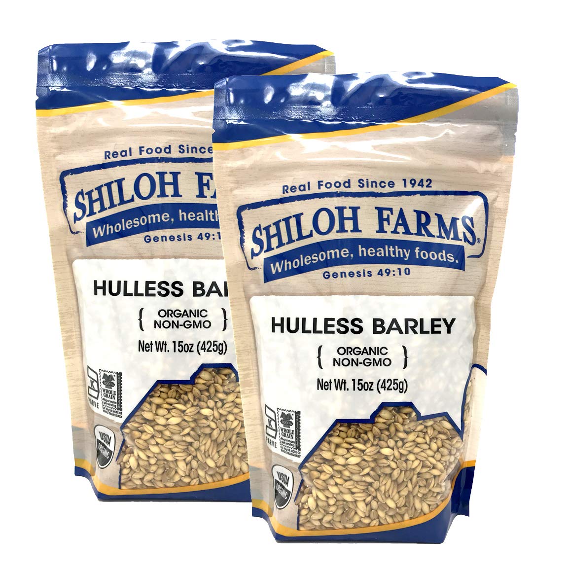 Amazon Com Shiloh Farms Organic Non Gmo Hulless Barley 15