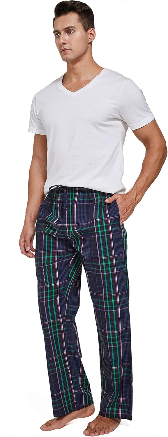 CYZ Men's 100 Cotton Poplin Pajama Lounge Sleep Pant at Amazon Men’s