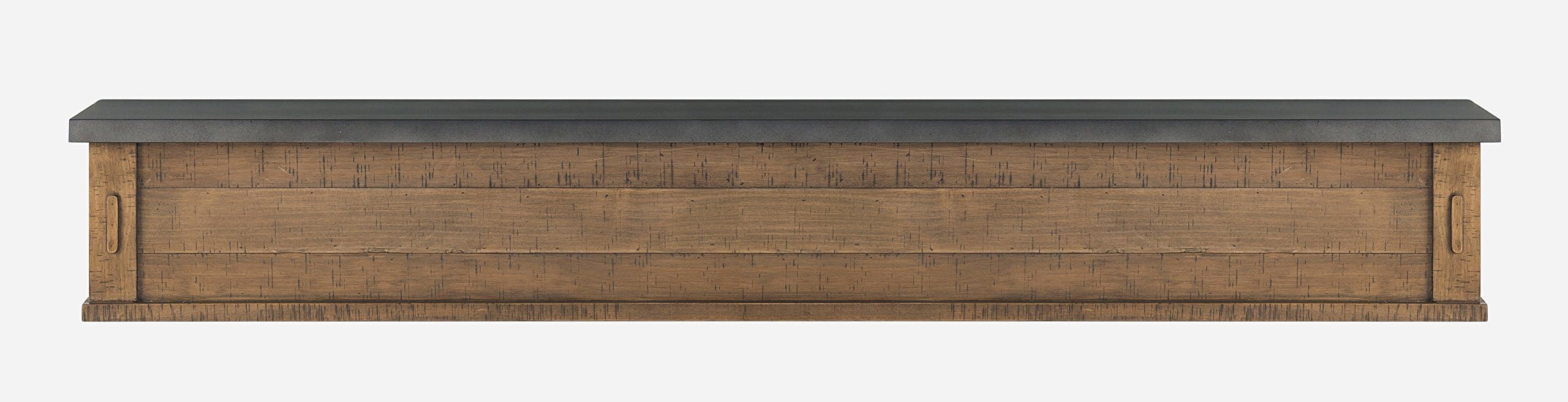 Pearl Mantels 710-72-22 Austin 2-Drawer Storage Shelf, 72-Inch, River Distressed
