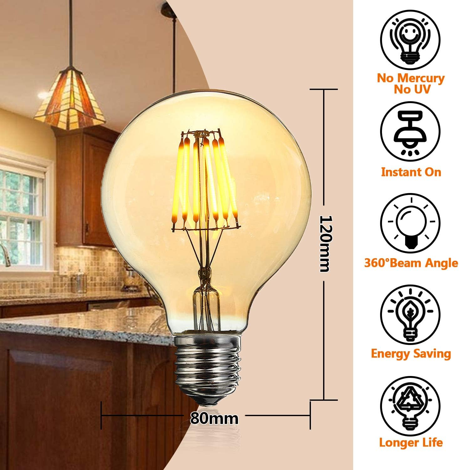 AidSci Vintage Edison Light Bulb - Image 4