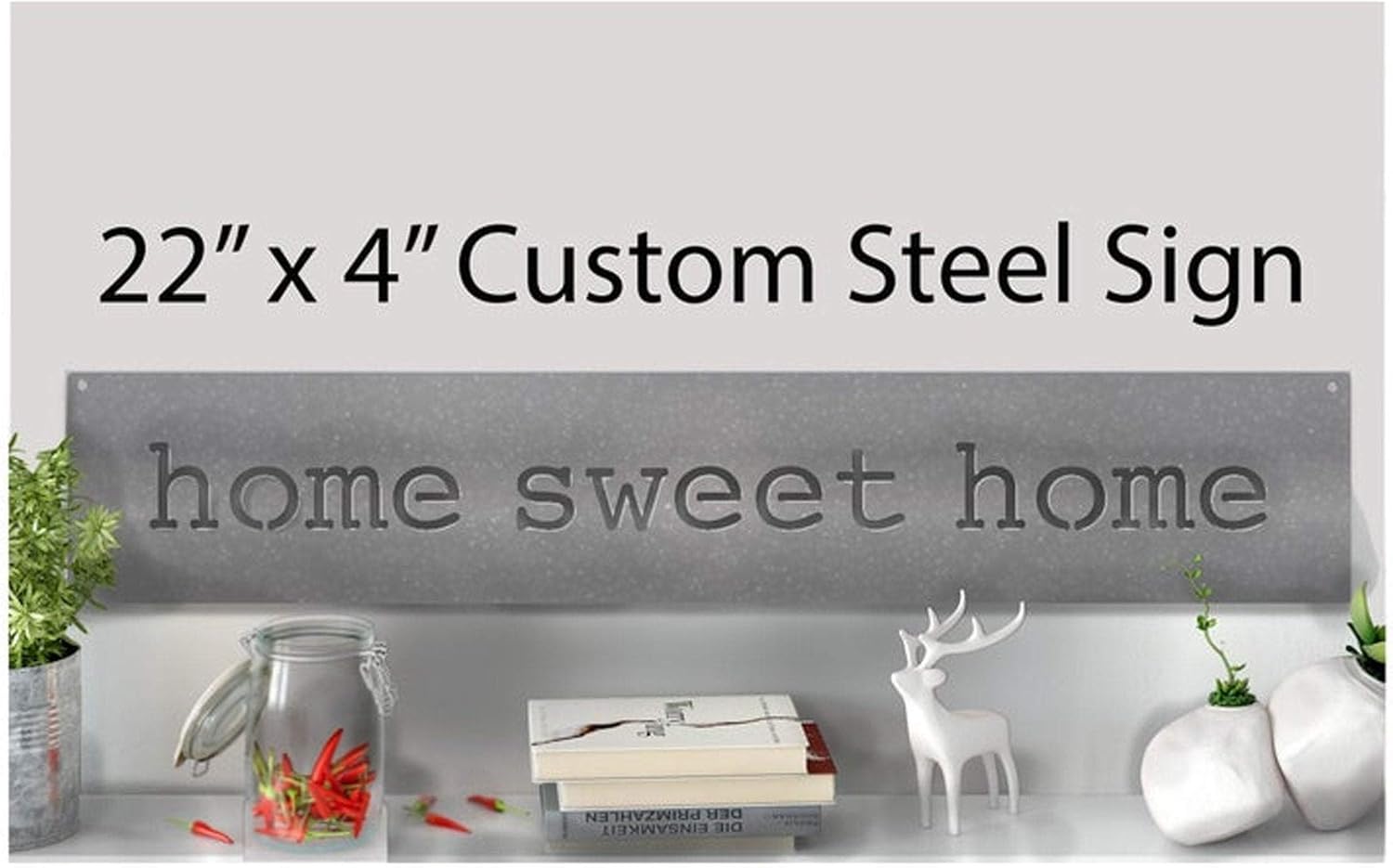 Amazon.com: Metal Quote Inspirational Personalized Sign, Steel Wall Art