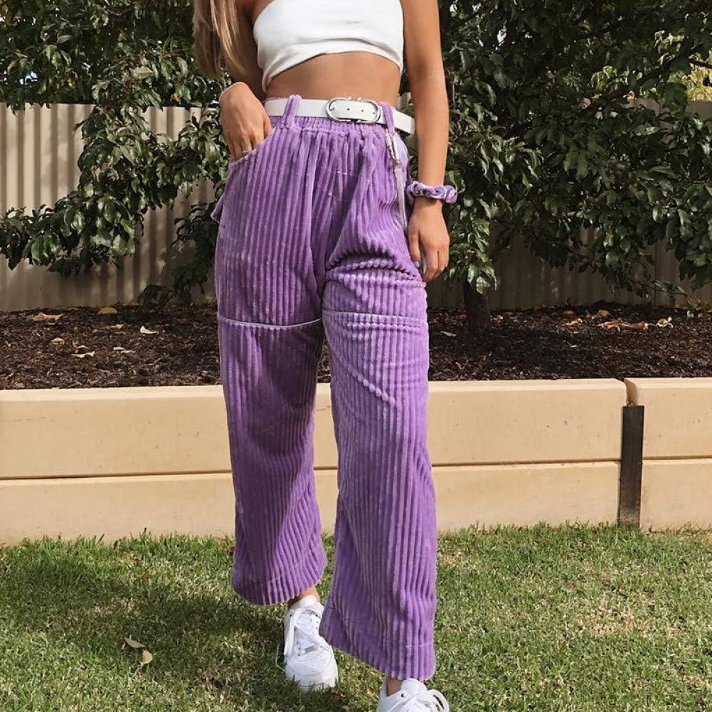 purple high waisted trousers