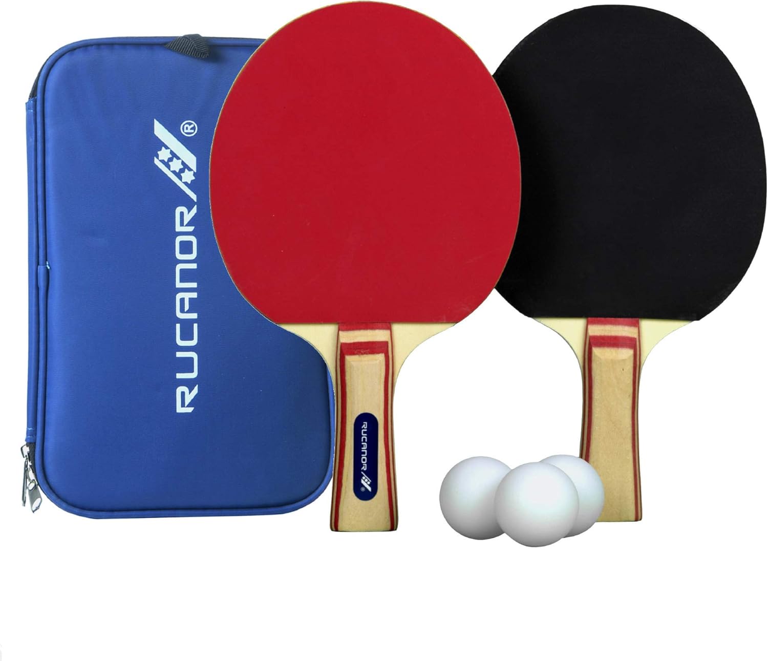 Combien De Set Au Ping Pong Rucanor Set de tennis de table, 2 raquettes de Ping Pong, avec étui, 2