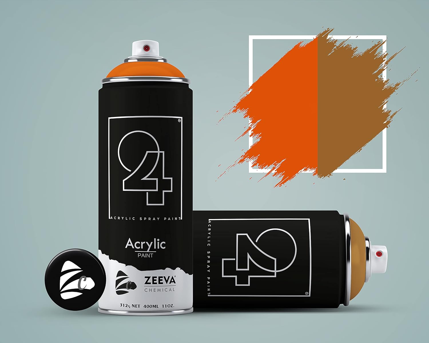 24 Acrylic Pure Orange & Golden Brown Spray Paint 400 ml (Pack of 2) Amazon.in Home & Kitchen