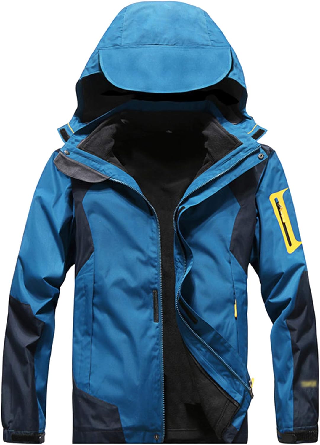 Men's 3in1 Waterproof Jacket, Warm Removable Lightweight Outdoor